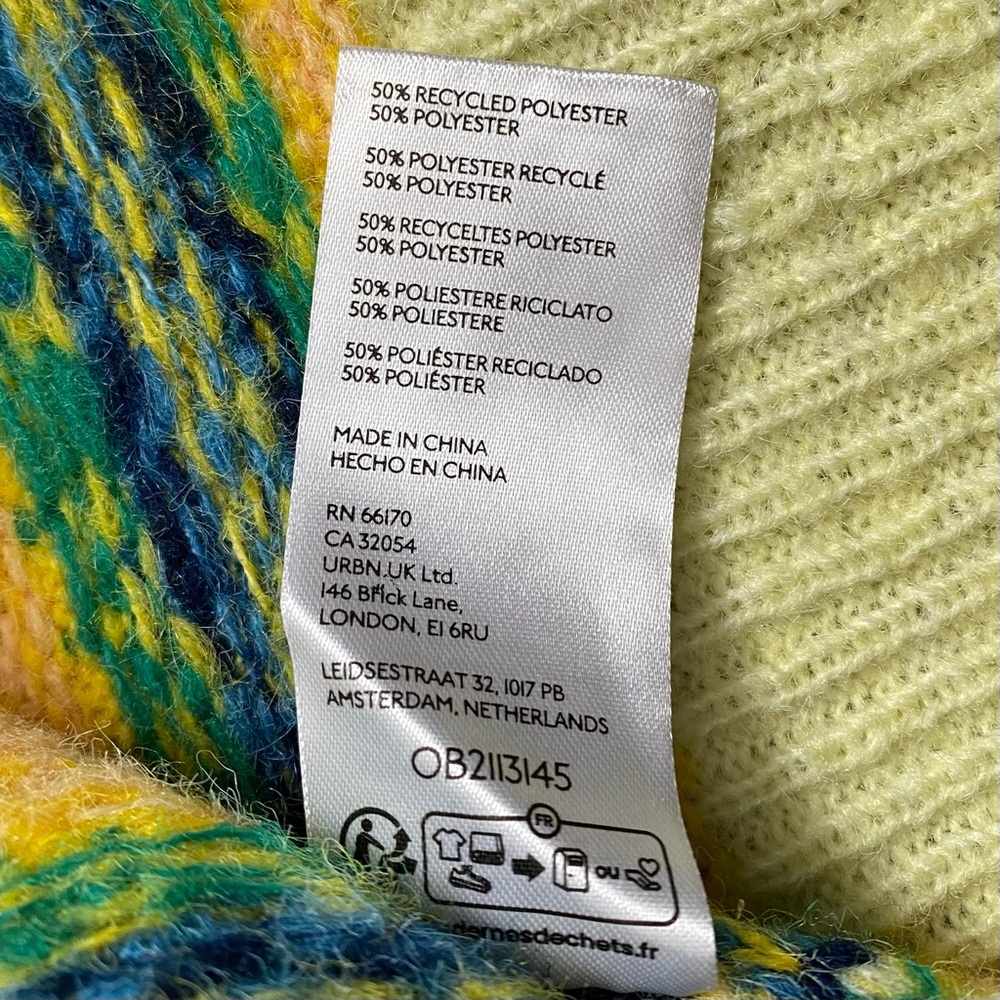UO Urban Outfitters Hudson Fair Isle Crewneck Sweater - Picture 5 of 8